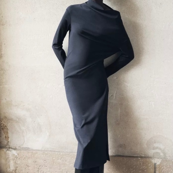 NWT Zara  ASYMMETRICAL DRESS - Picture 2 of 4